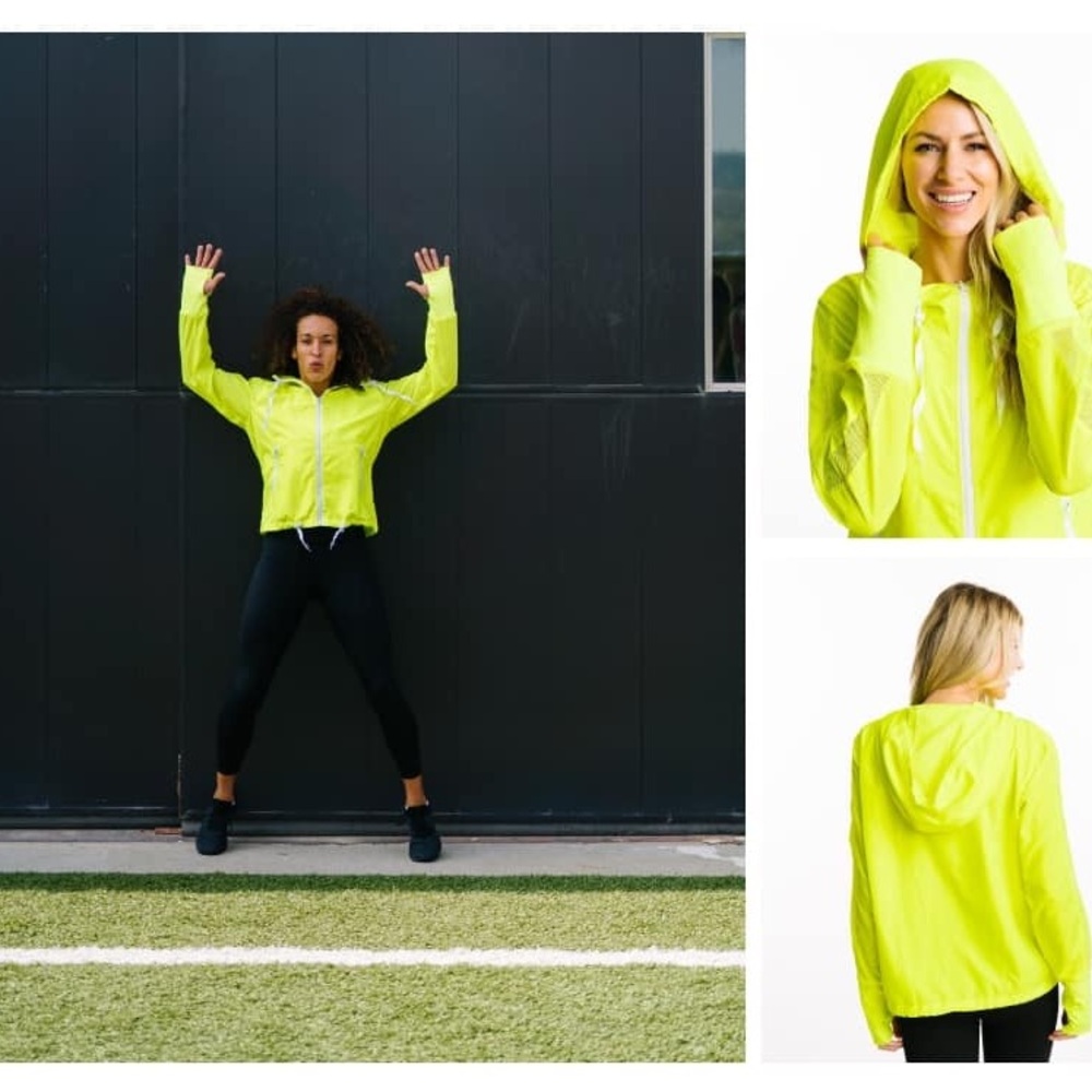 Zyia Electric Yellow Bomber Jacket - NWT size M